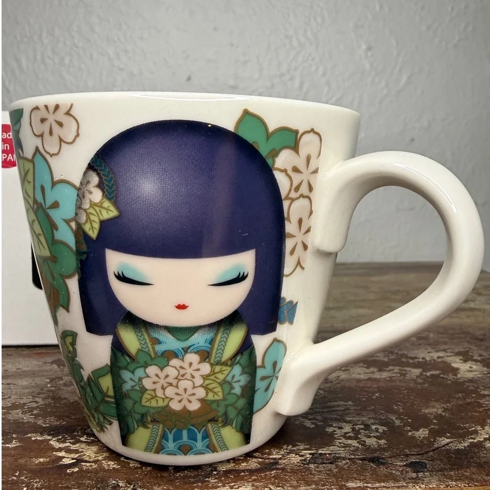 Kimmidoll Collection Masayo Mug Truth & Harmony Japan Kokeshi Doll Ceramic NEW